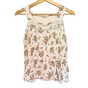Ember Boutique Floral Tank Top Women’s Size M Cottagecore Sleeveless Blouse